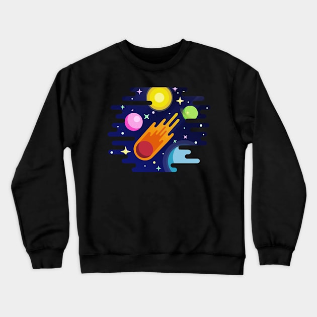 Space Comet Crewneck Sweatshirt by Seraphine